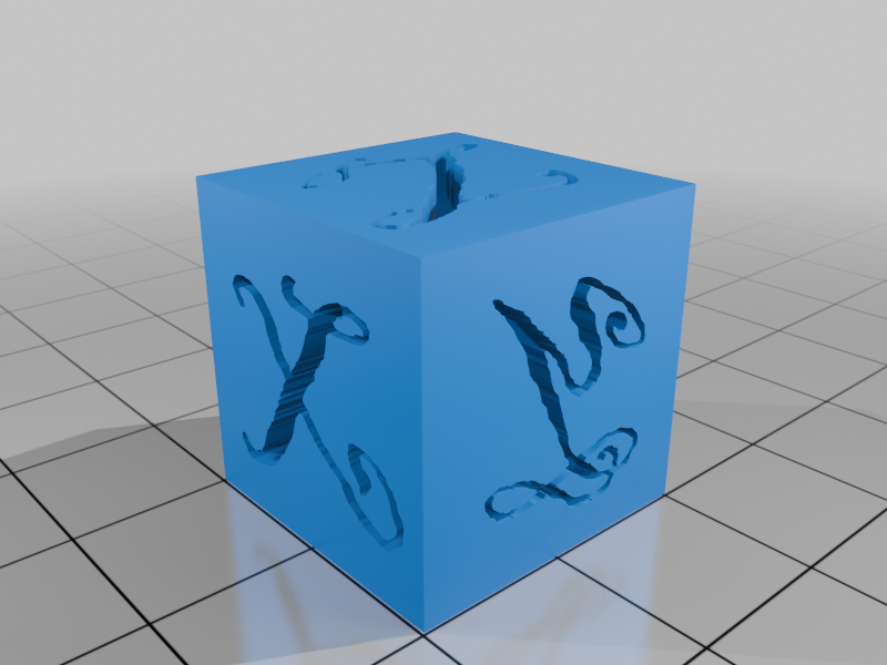 Fancy XYZ Testcube