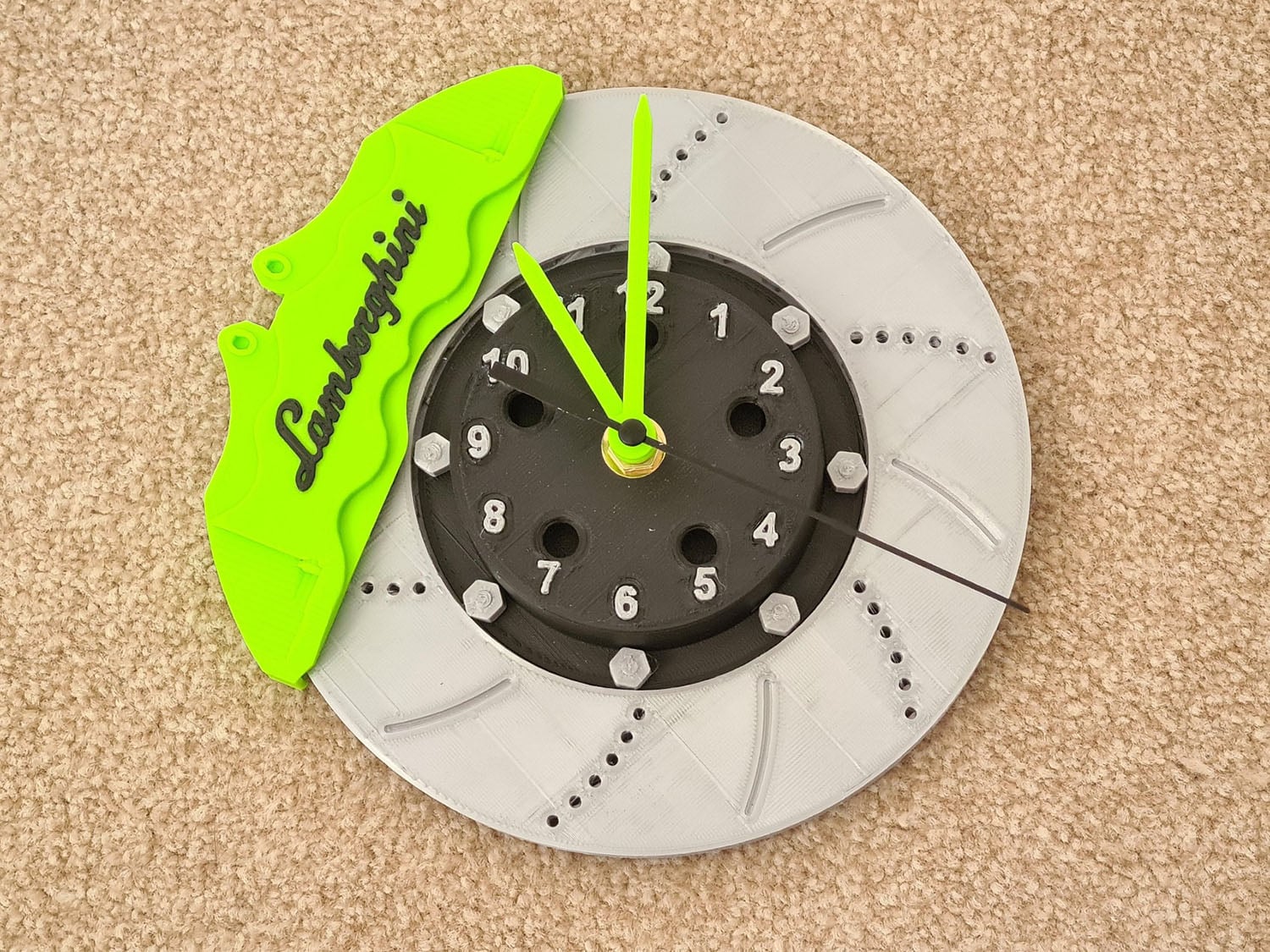 Lamborghini Disc Brake Wall Clock