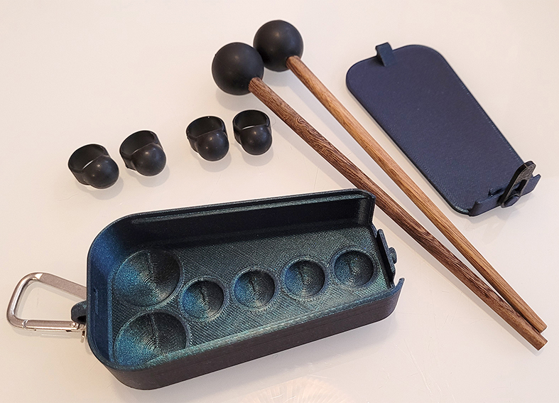 Steel tongue drum mallet case