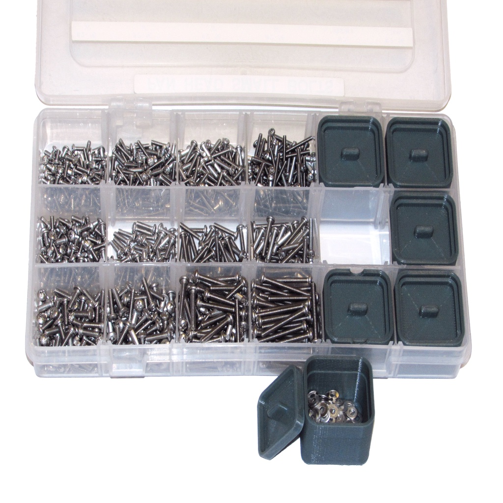 Westward 2HFR3 compartment box dividers, step dividers, and pull-out boxes with lids