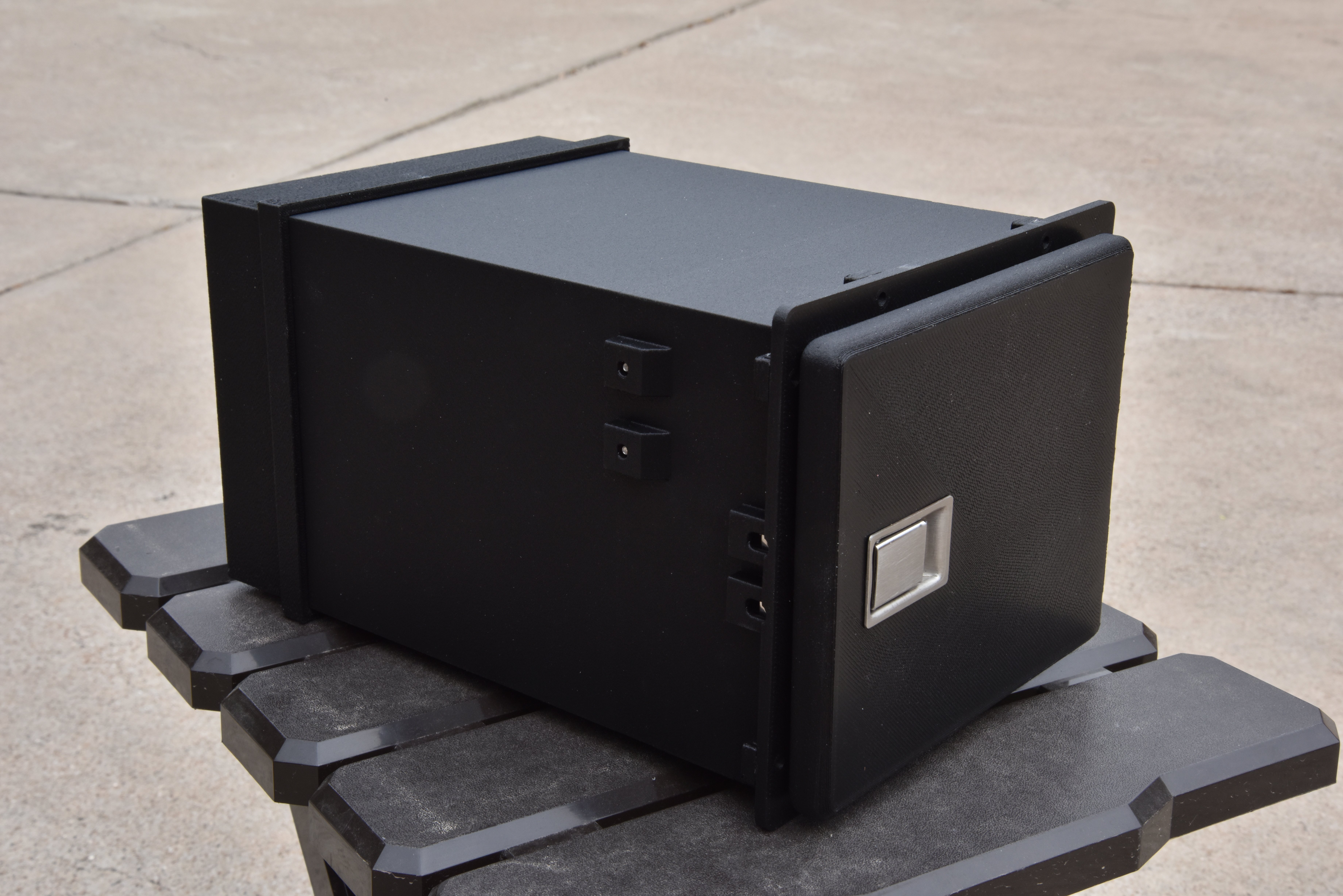 Glove box enclosure and lid for airplane, boat, car, etc.