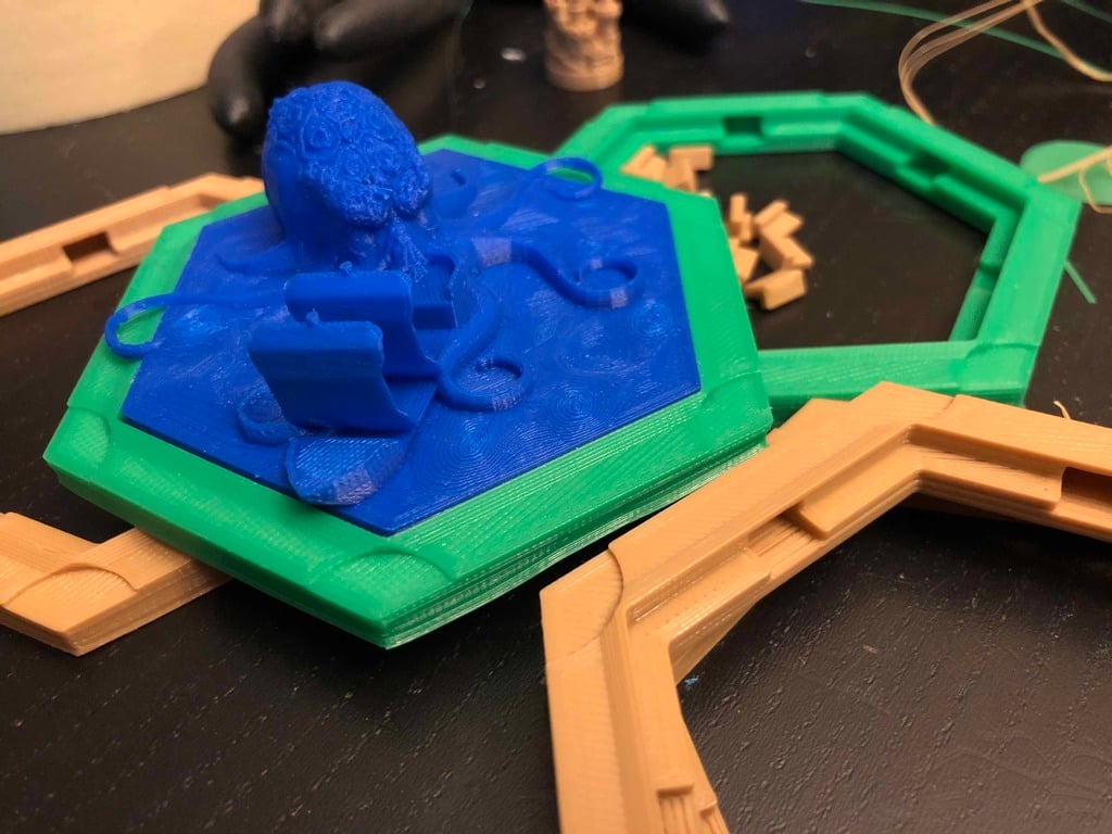 Kraken Catan Water Tile (for v2 3D printed board frames)
