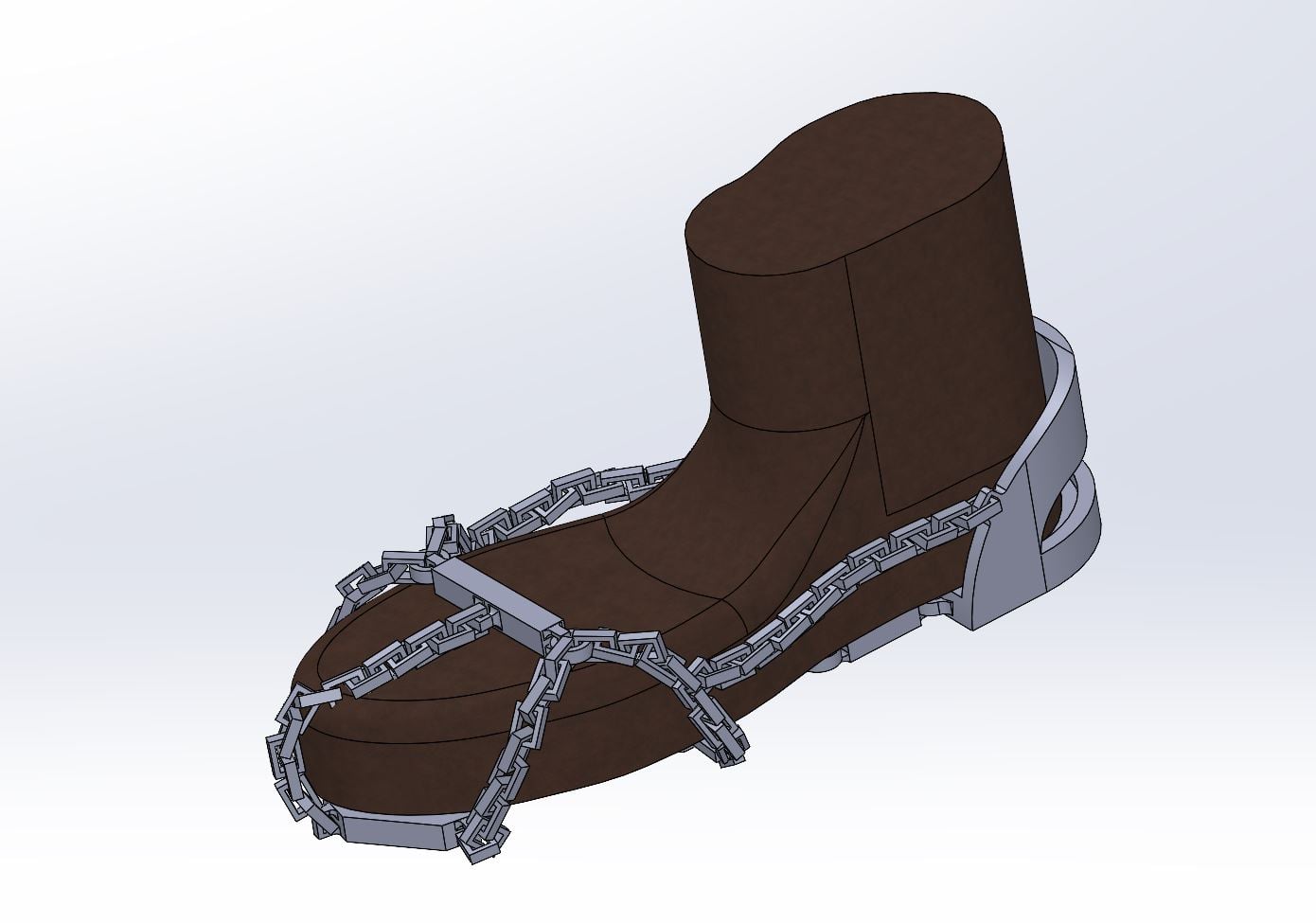 Child-Sized Snow Cleat Attachment