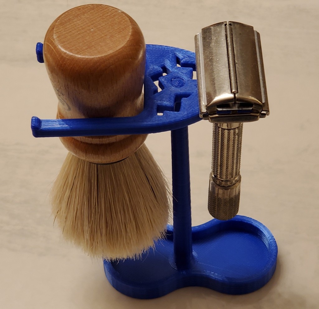 Razor and Shaving Brush Stand