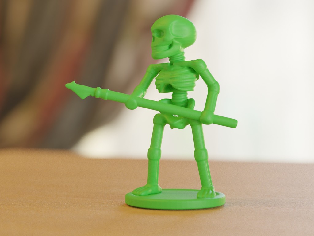 skeleton soldier with spear