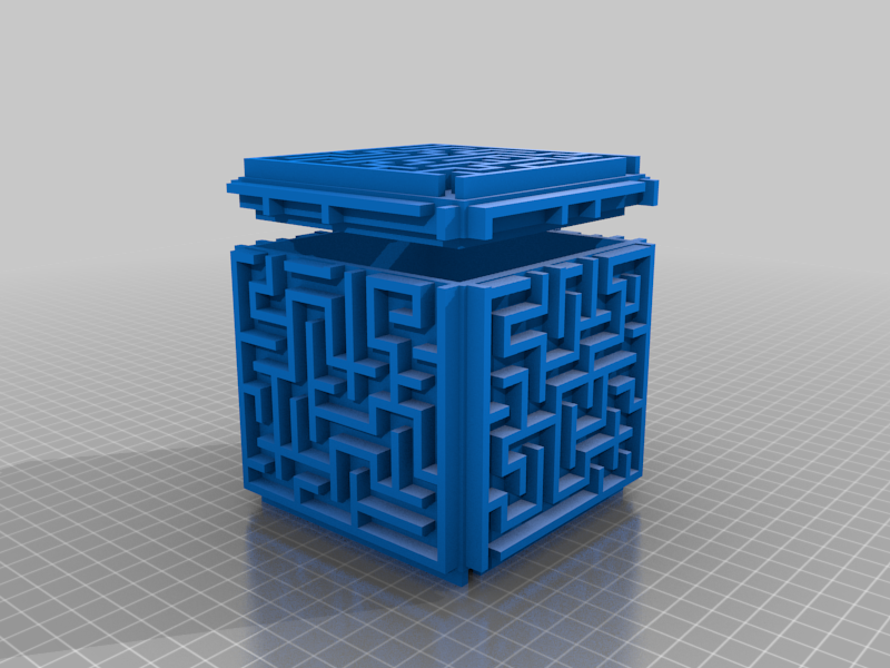 Maze cube box