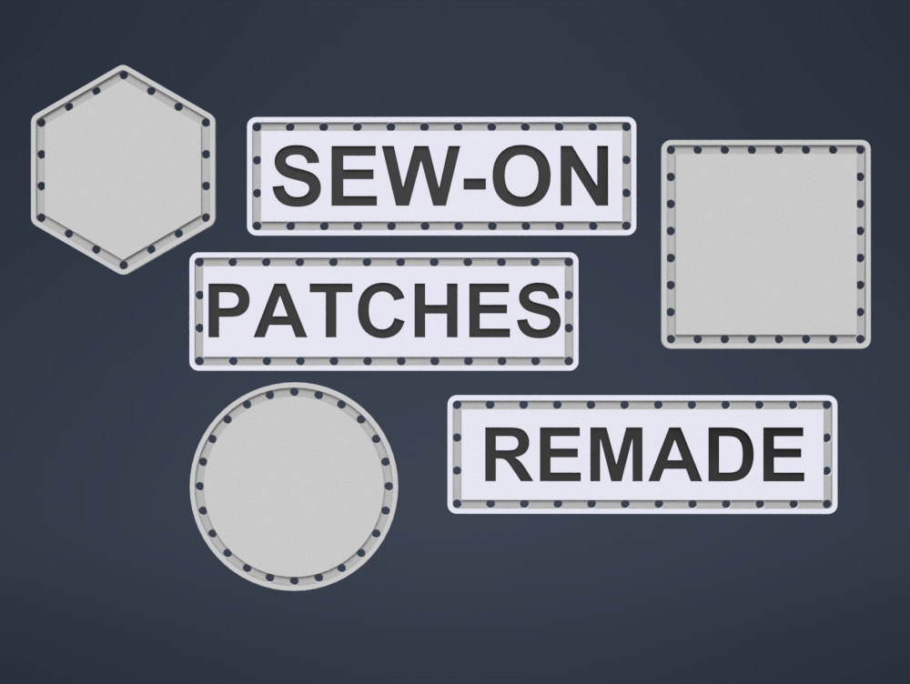 Sew-on patches - blanks