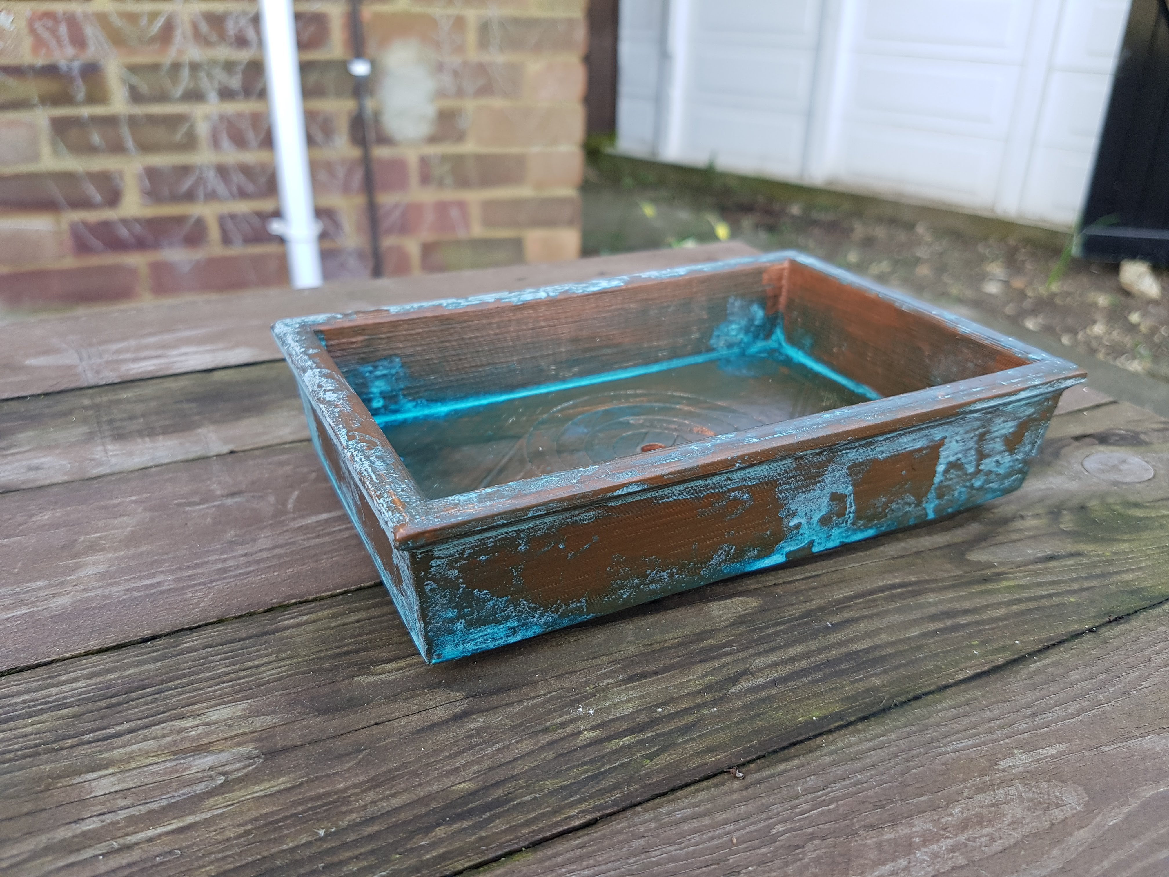 Rectangular Modern Bonsai Pot - No Support Print, With Drainage Holes