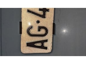 Schweizer Kennzeichenhalter vorne / Swiss license plate holder front