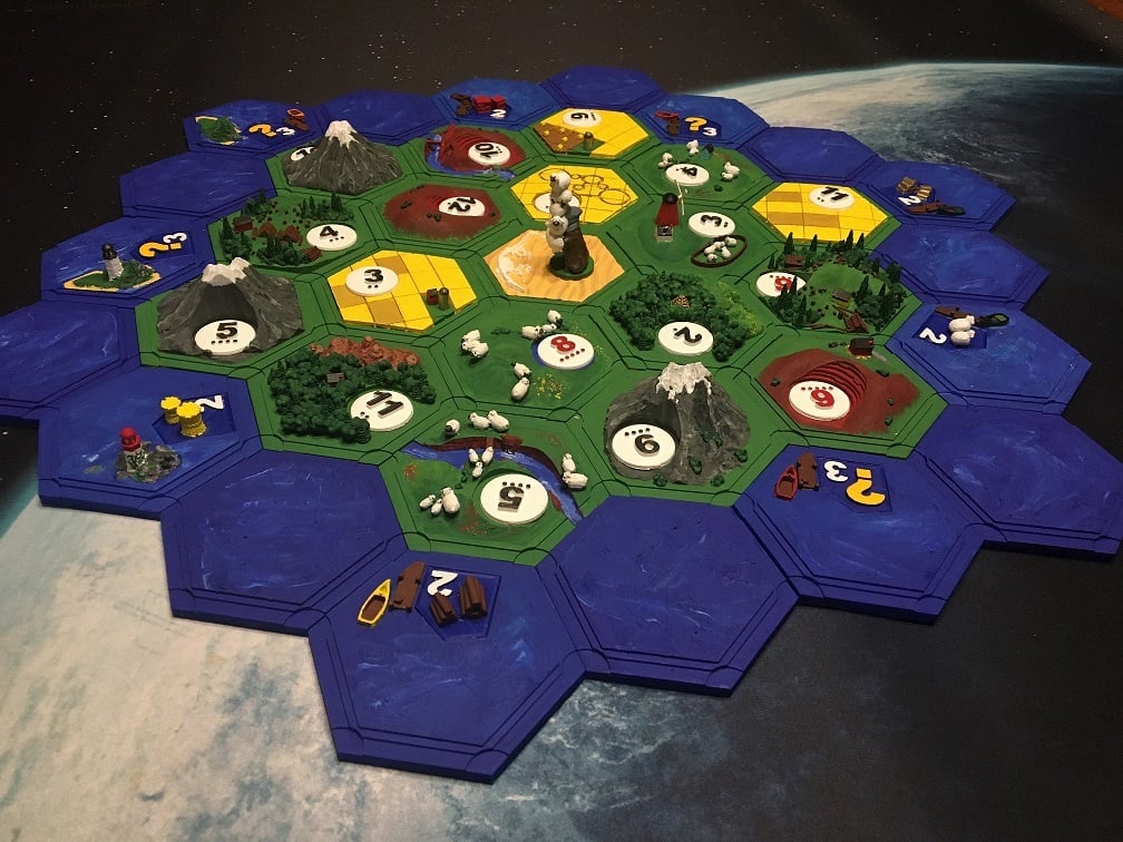 3D Magnetic Settlers of Catan