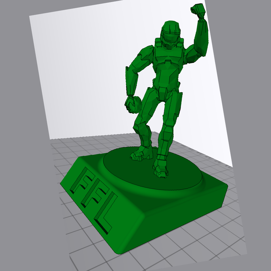 Halo Fantasy Football trophy