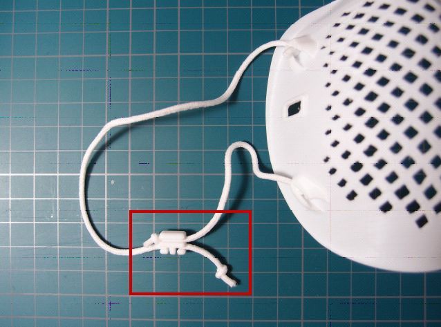 Mask elastic cord adjuster