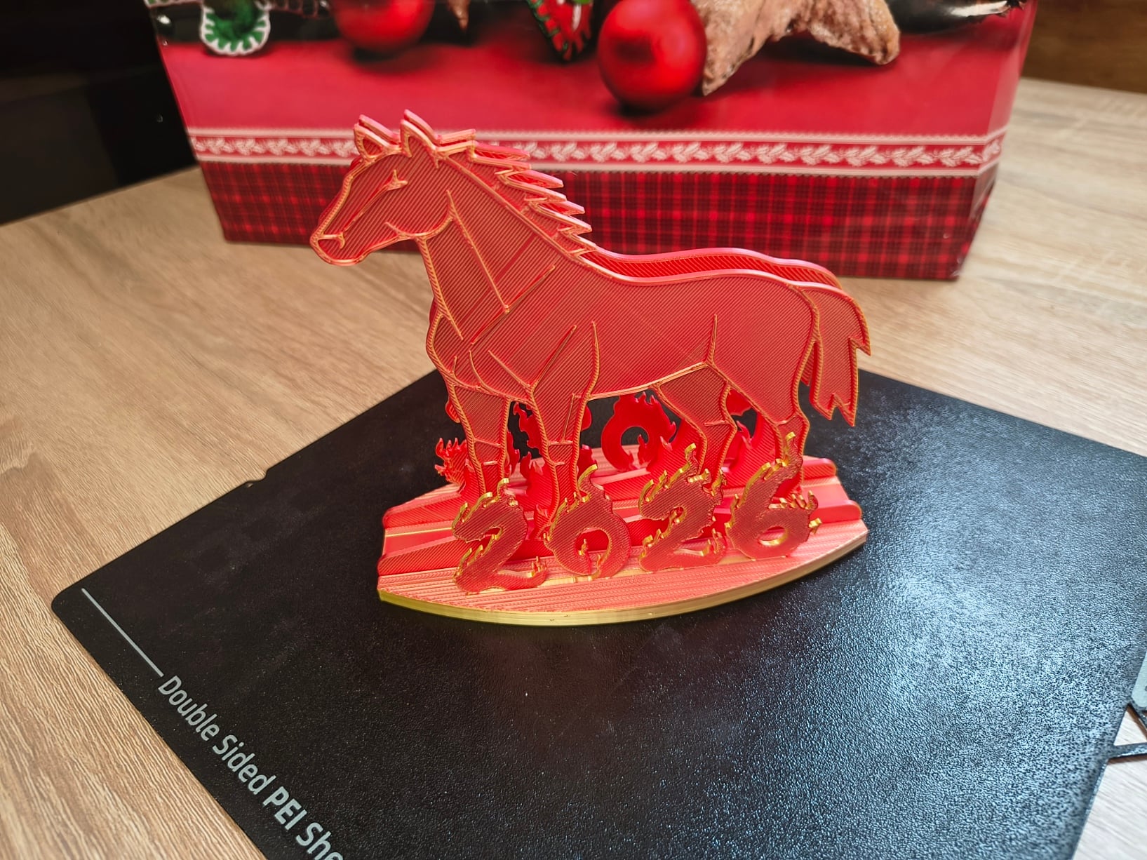Fire Horse 2026 vertical napkin holder