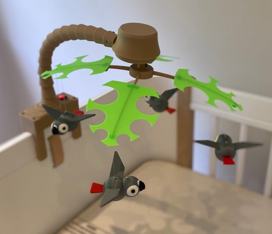 Baby Mobile (with Parrots)