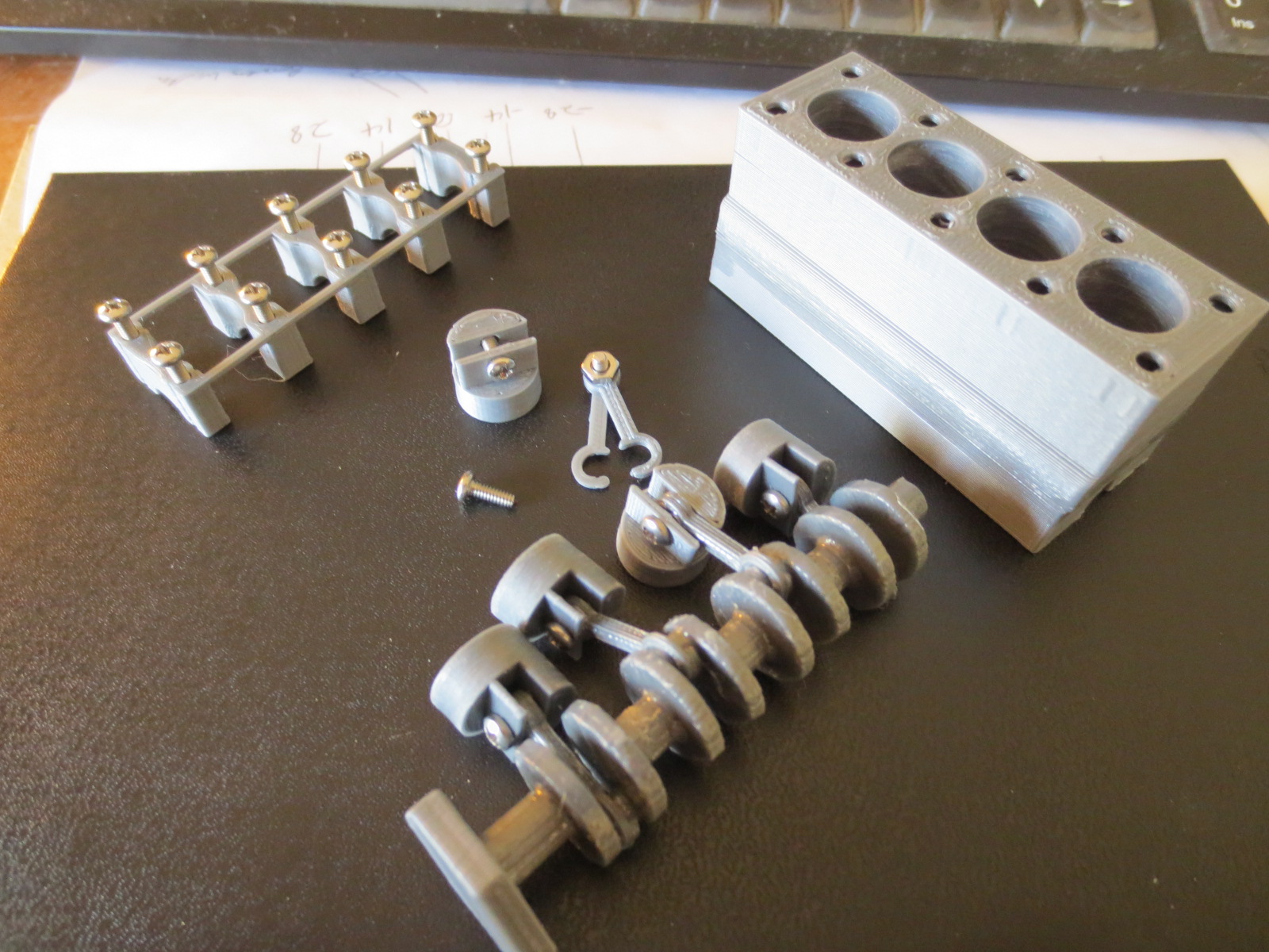 Small 4 cyl engine working