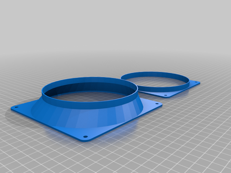 (140mm to 120mm offset) My Customized 2 Parts Fan Adapter