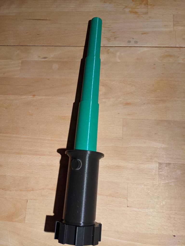 Easy to print assembled retractable lightsaber