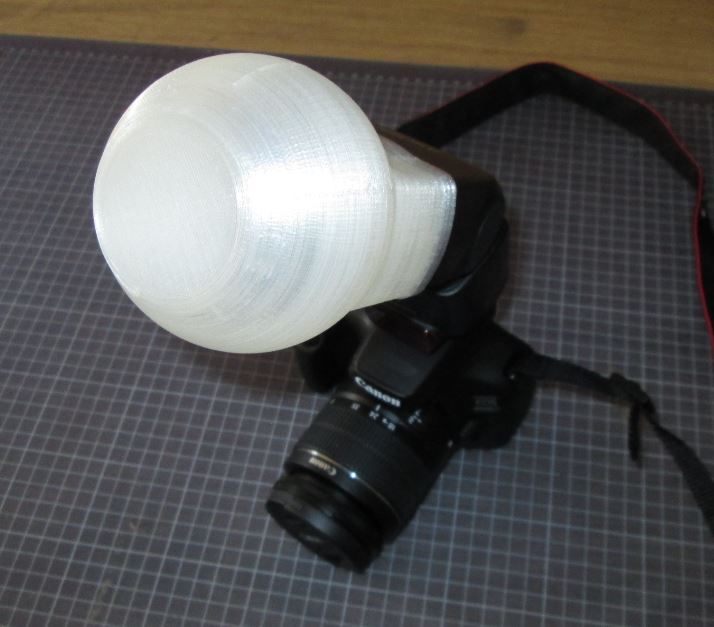 Light diffuser for photographic flash