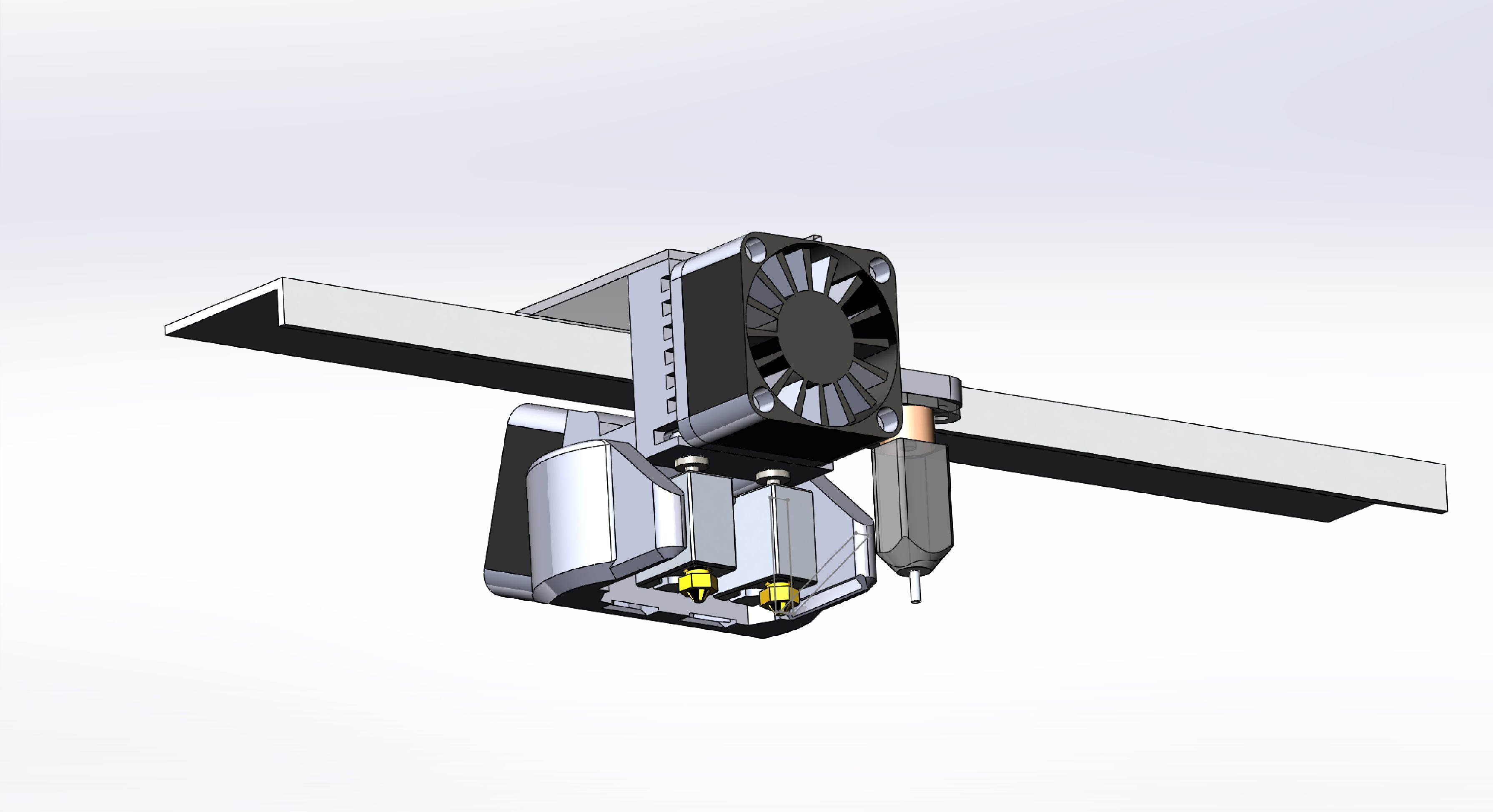 FAN holder for ZAV hotend (chimera) with volcano