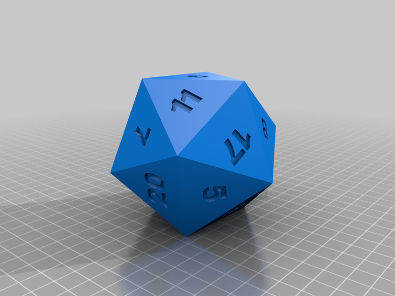 Loaded D20,printable
