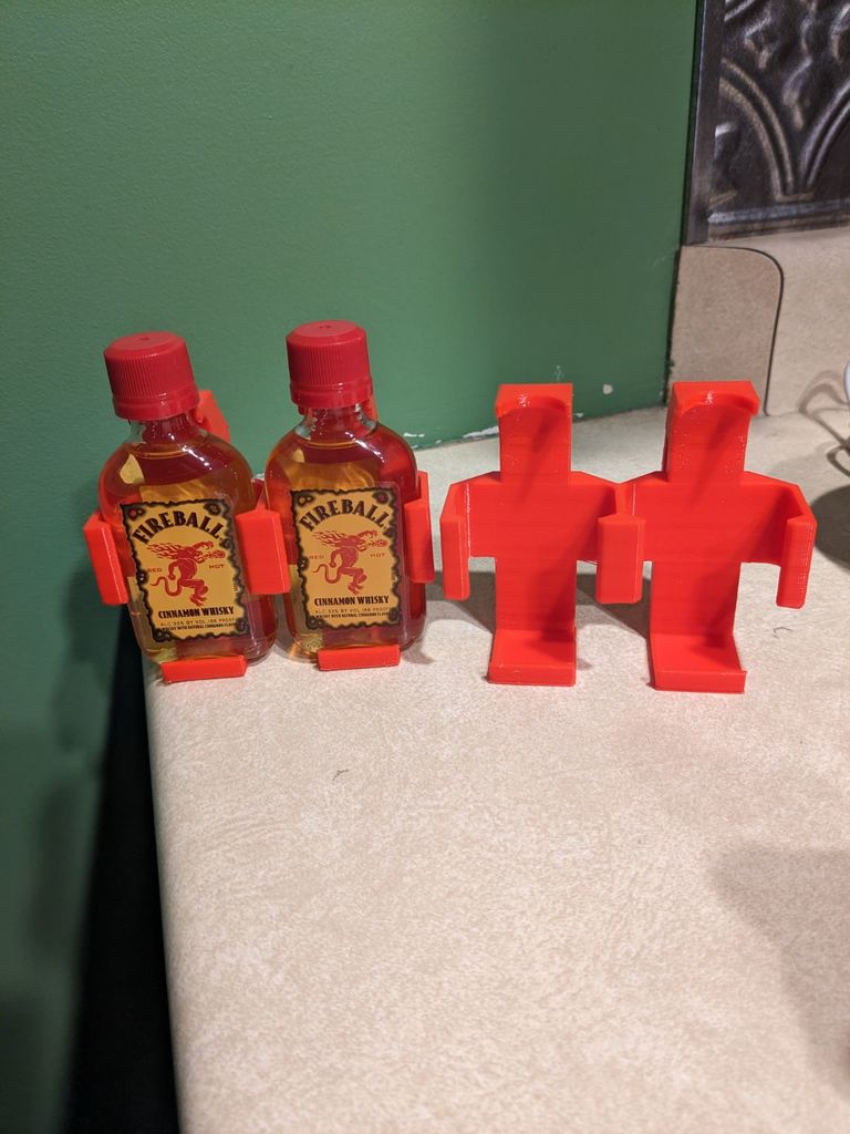 Fireball Whiskey Mini bottle belt clip double