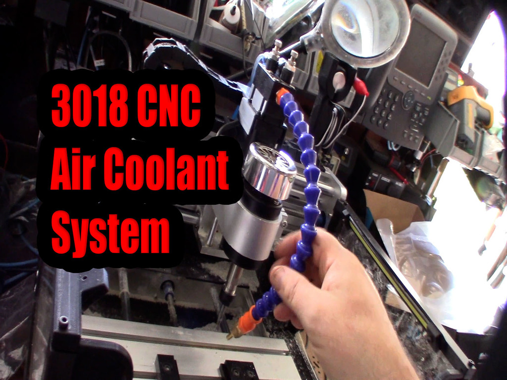 3018 CNC Air Coolant Lubricant Drag Chain Attachment Aluminum Carbon Fiber cutting