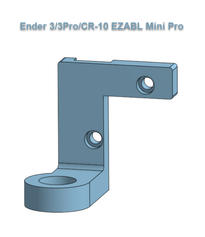 Ender 3/5/CR-10 EZABL Pro Mini Probe Mount (Stock Fan)
