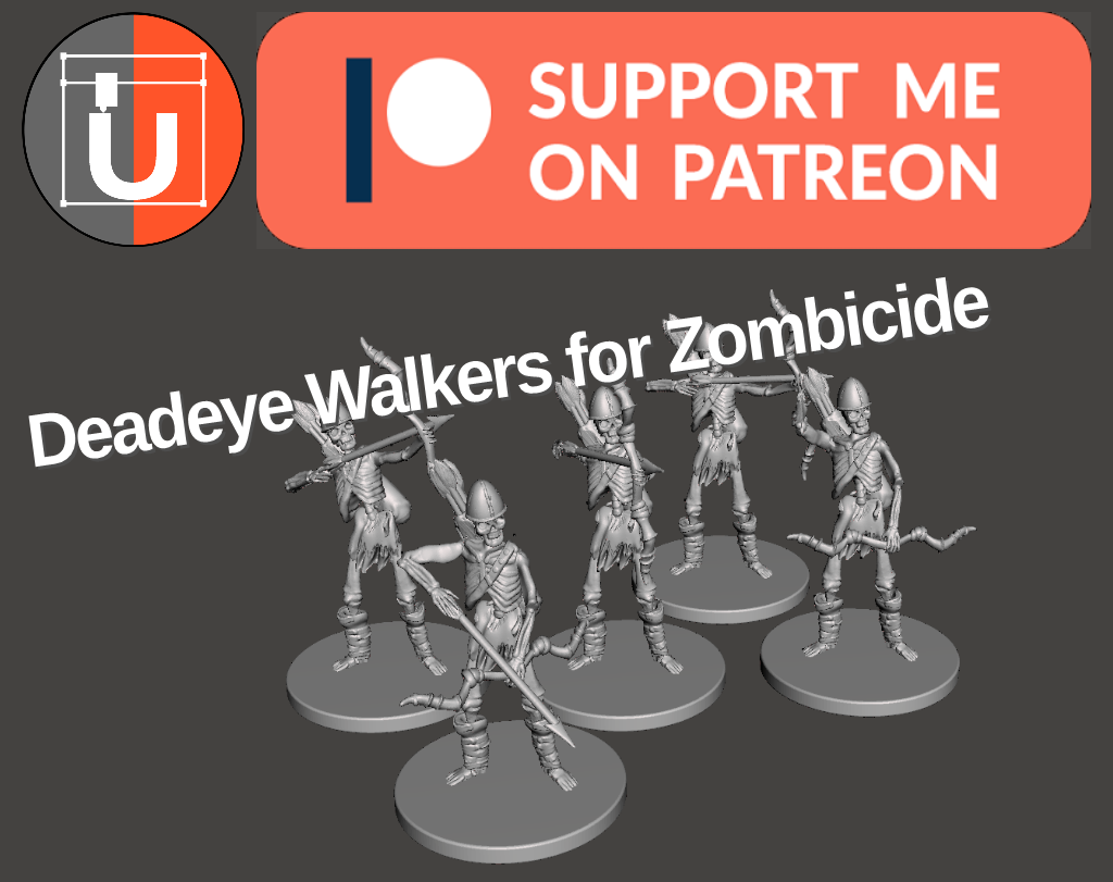 Deadeye Walkers for Zombicide Black Plague