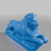 Nottingham Left Lion 3D model