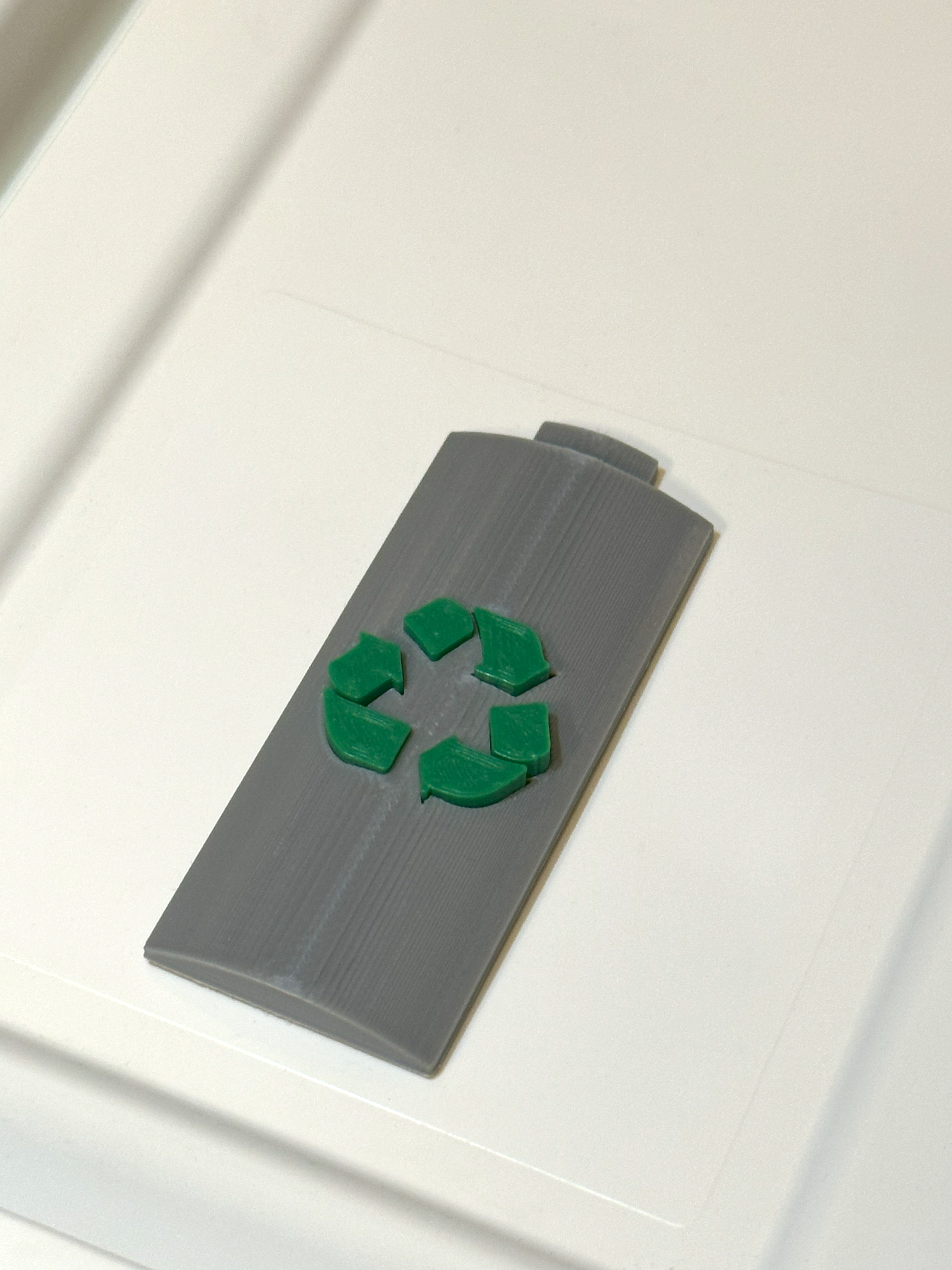 Battery Icon Recycle Bin Label