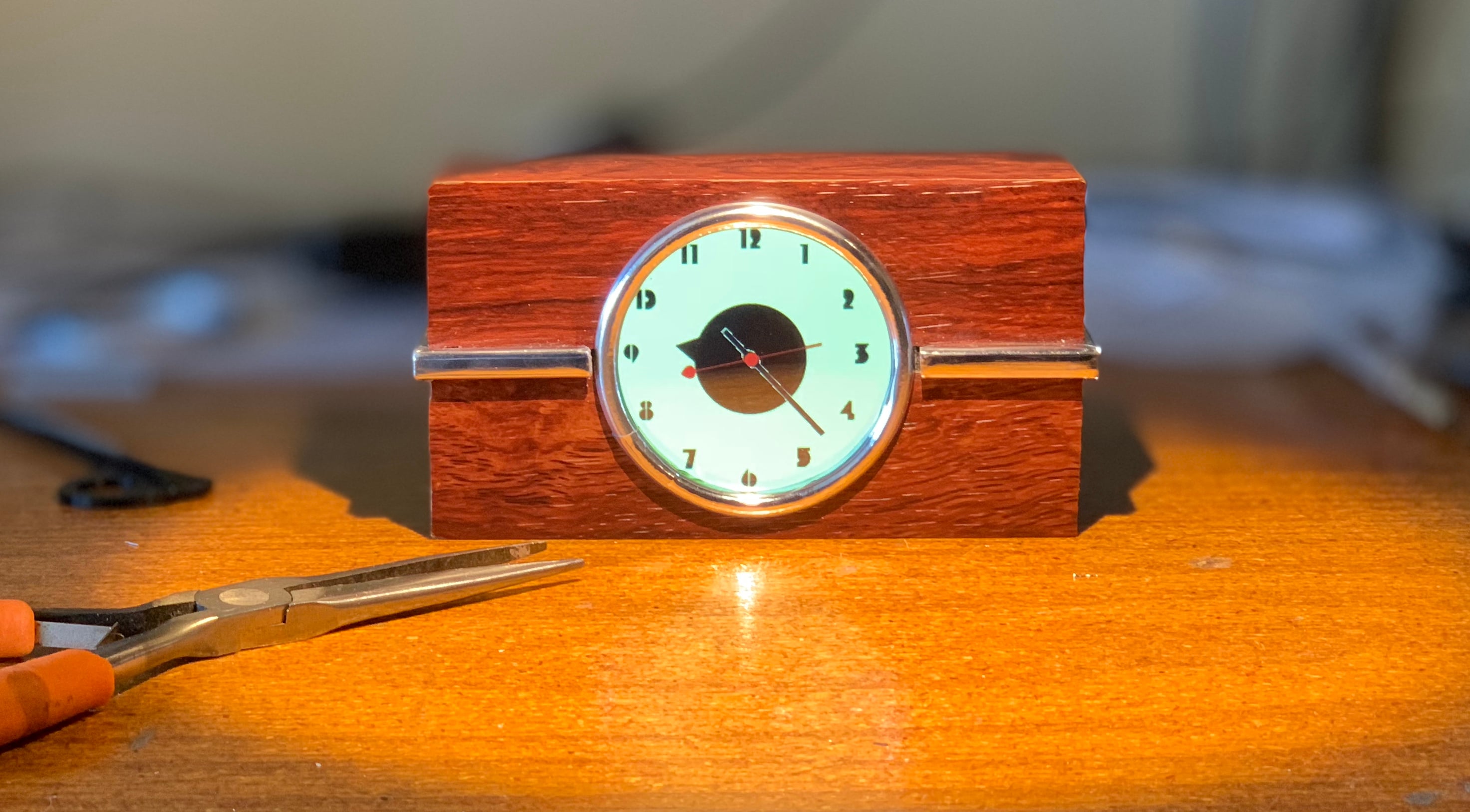 Art Deco Clock and Weather Display