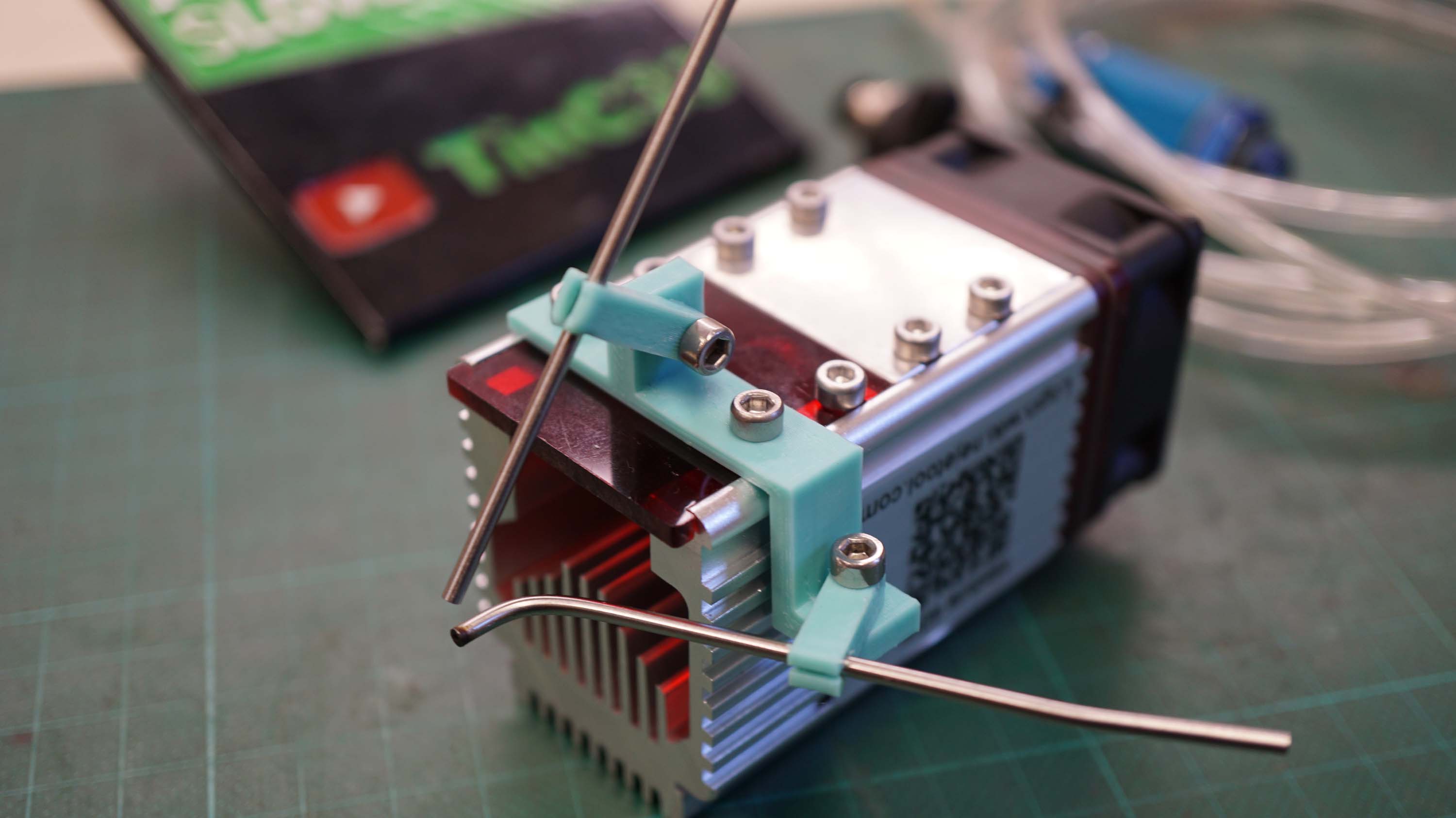 Neje 20/30/40w laser modul air assist holder + tube clips