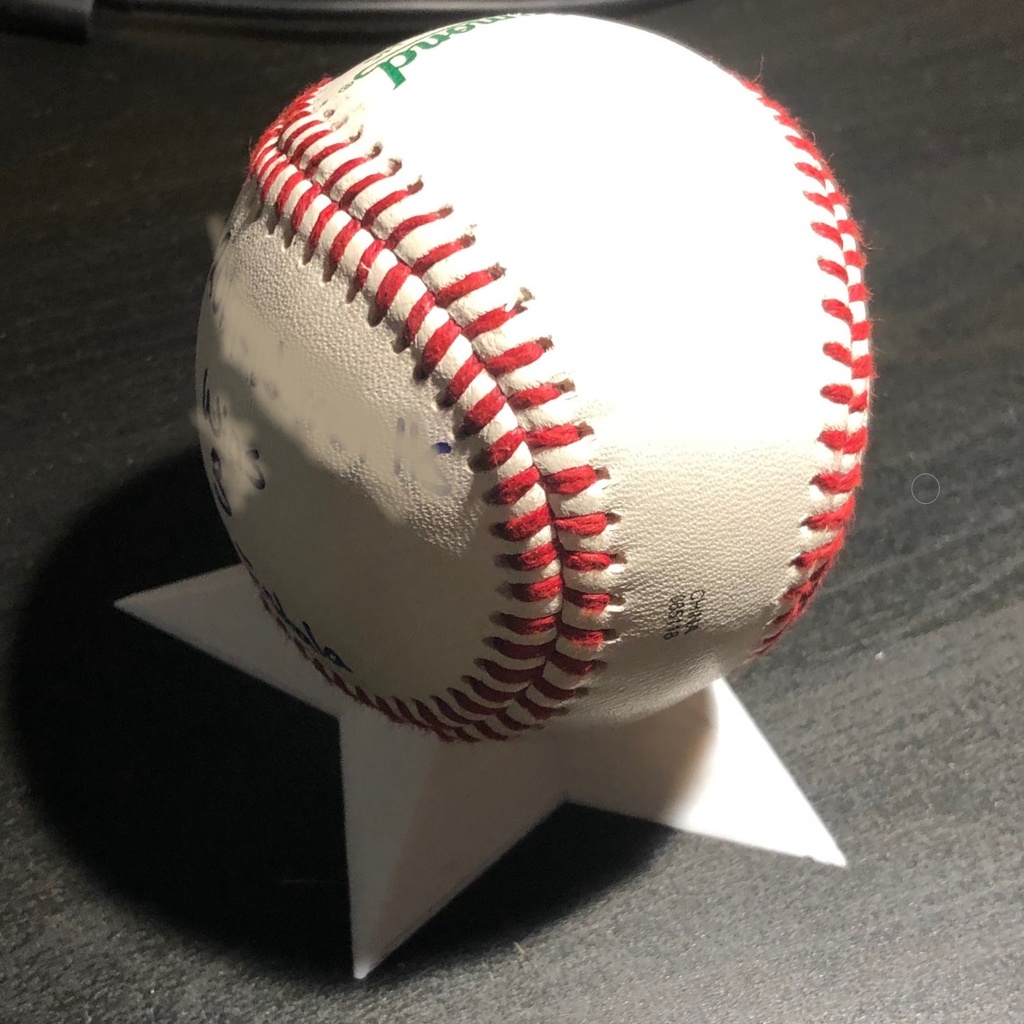 Star Baseball Display Stand Holder