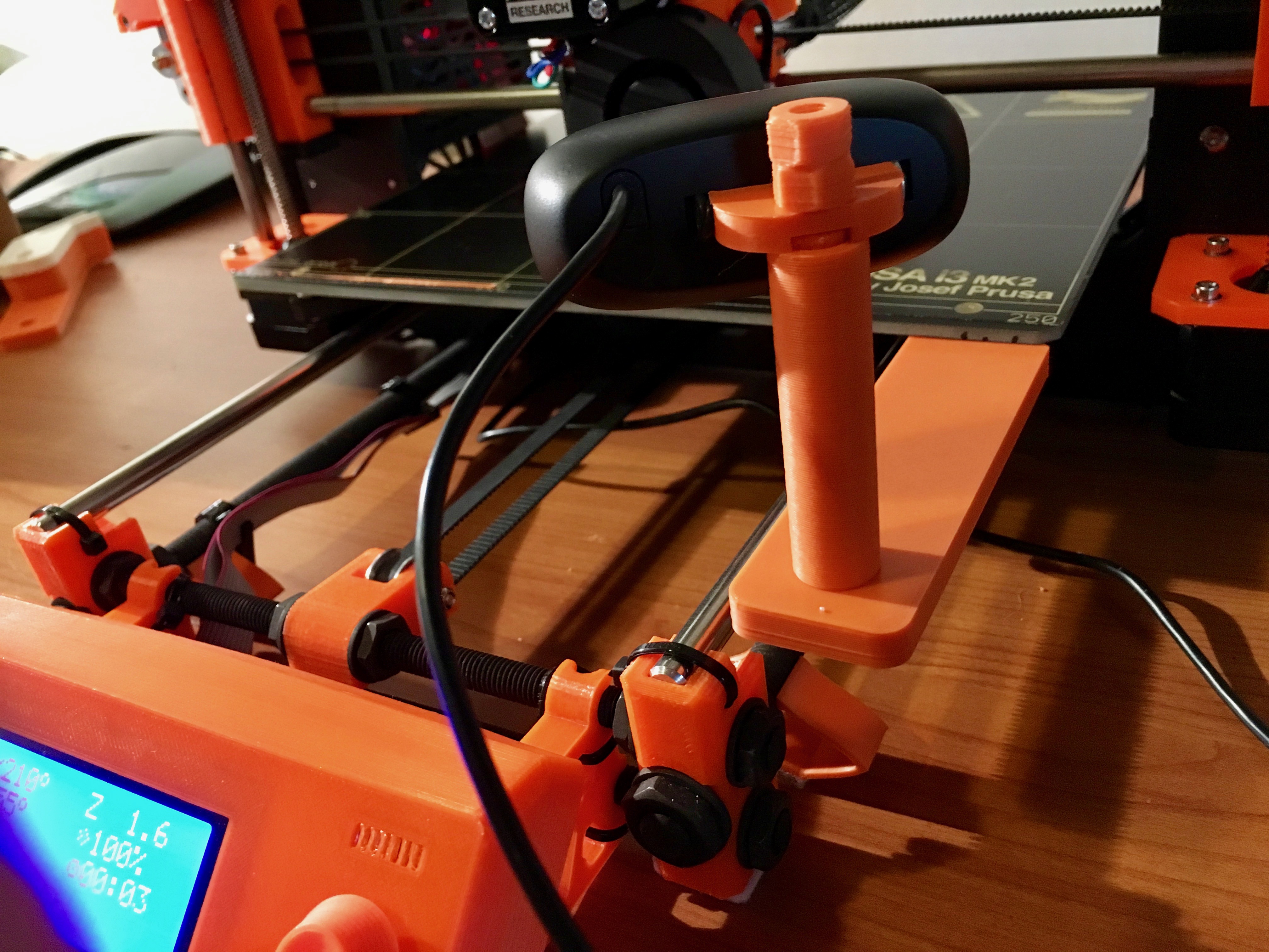 Logitech C270 Webcam Mount for Original Prusa i3 MK2