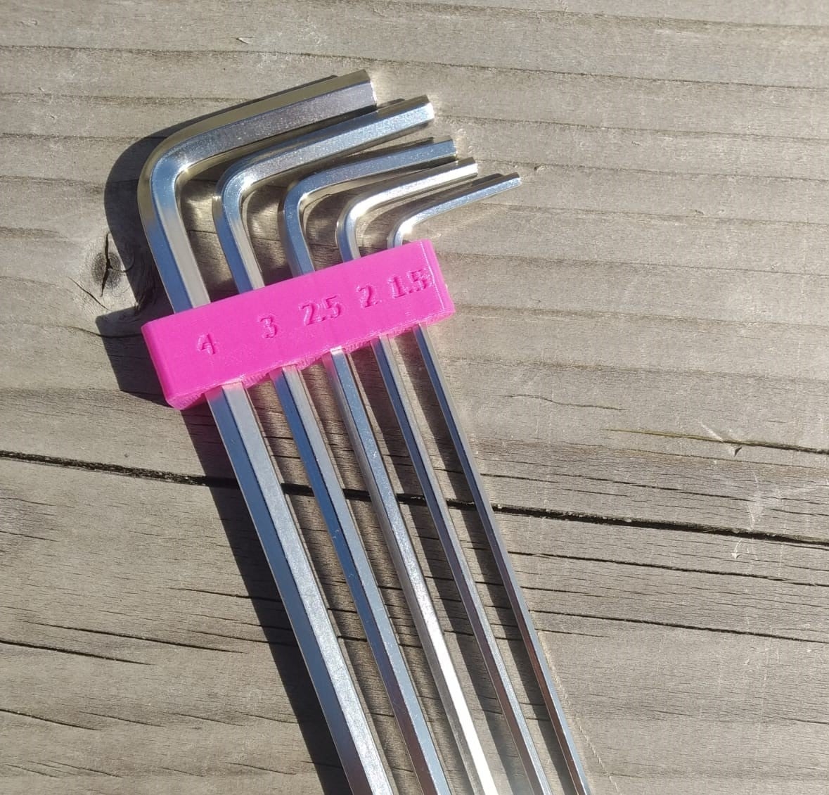 Ender 3 allen (hex) key holder