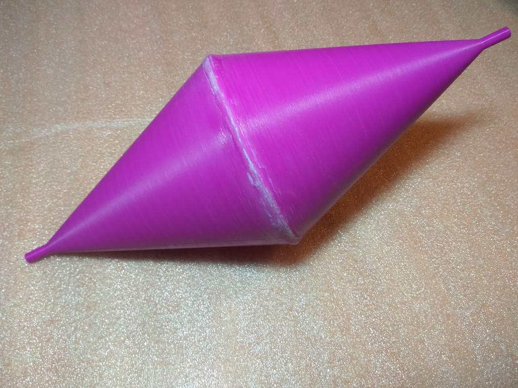 physical experience a cone on a plane