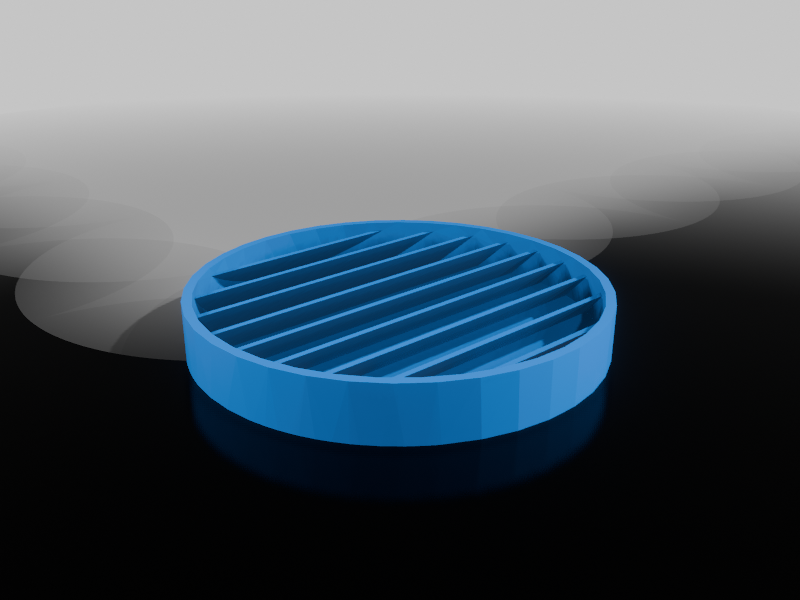 Miniature Round Slatted Window