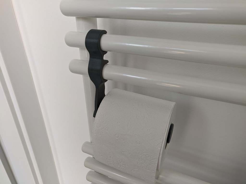 snap on  toilet paper holder for heater
