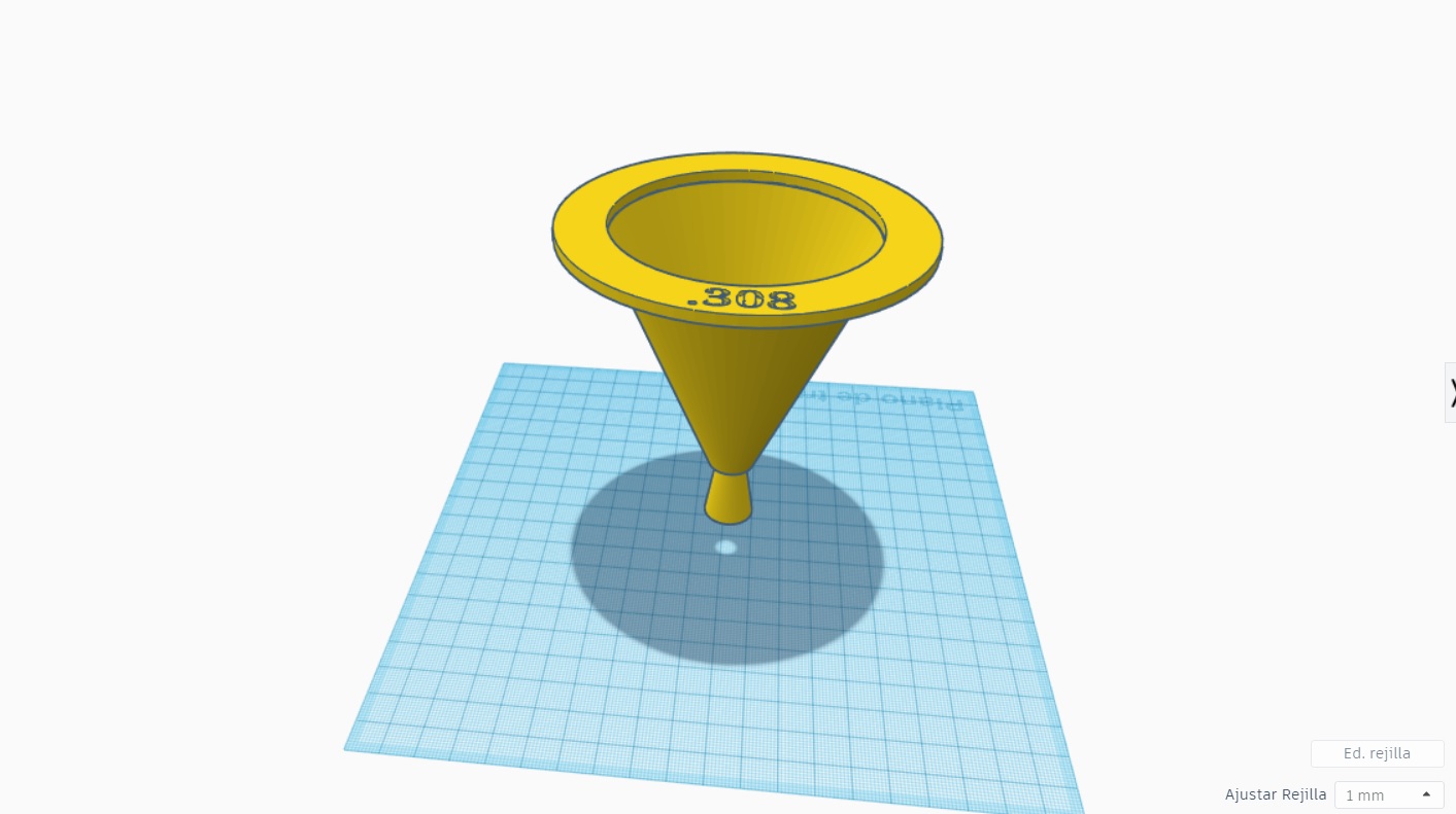 .308 reloading powder funnel