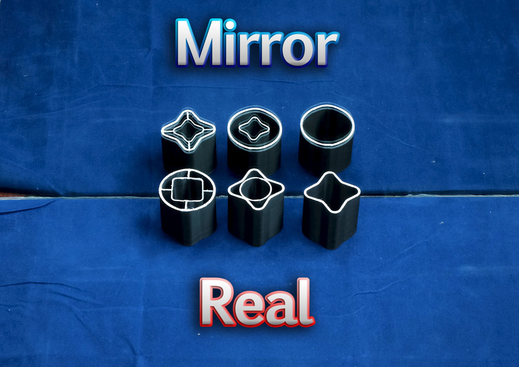 Ambiguous Mirrored Shape Illusion
