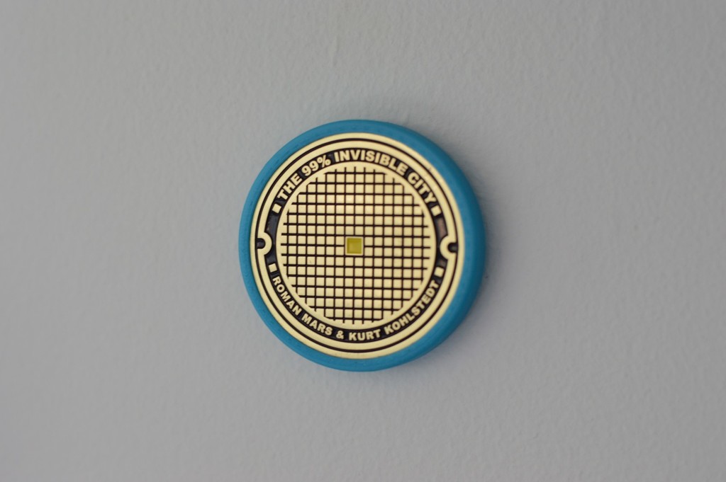 99% Invisible City Challenge Coin Wall Mount