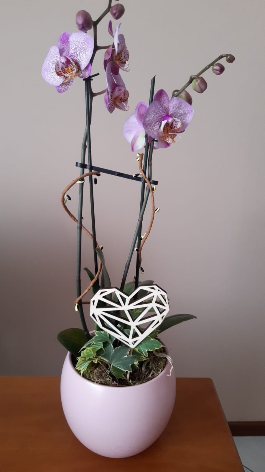 Geometric heart decoration - Decorazione cuore geometrico