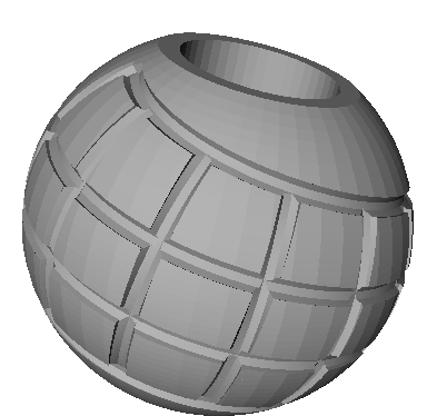 pattern on the sphere