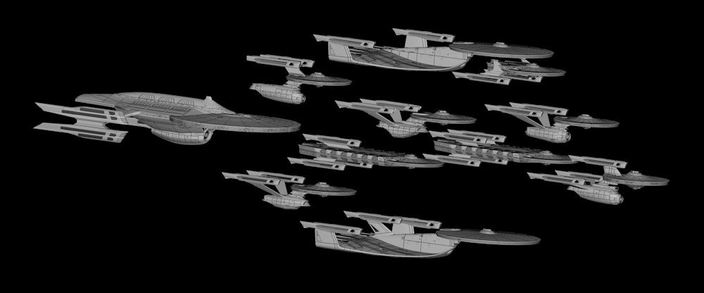 TMP era fanon carriers - Star Trek starship parts kit expansion