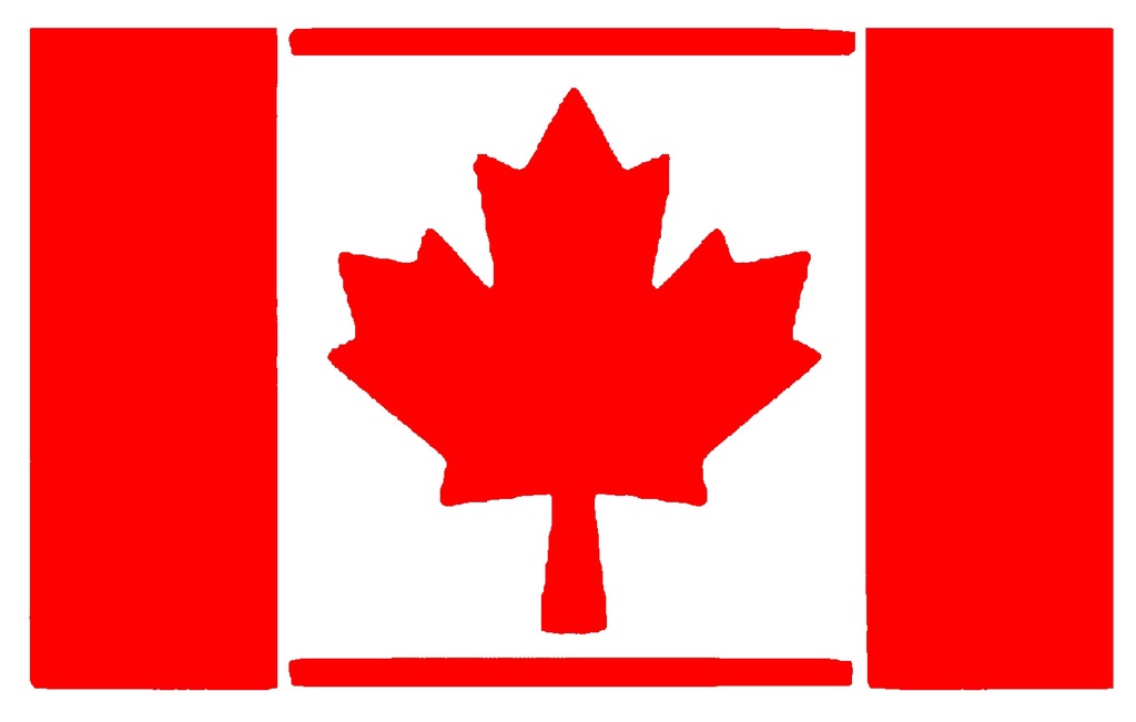 Canadian Flag stencil