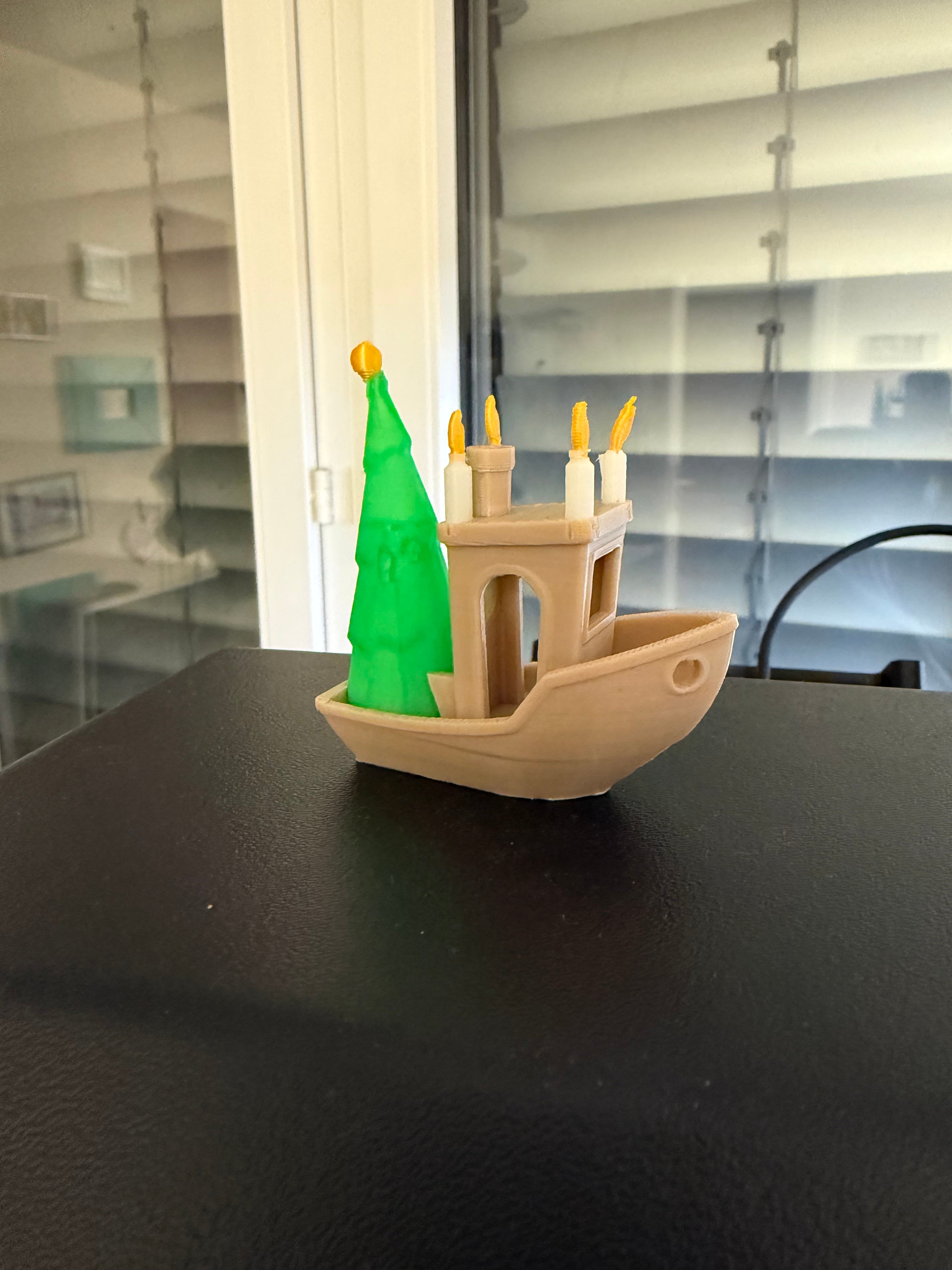 Benchy is driving home fir Christmas