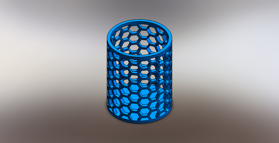 Vaso hex.