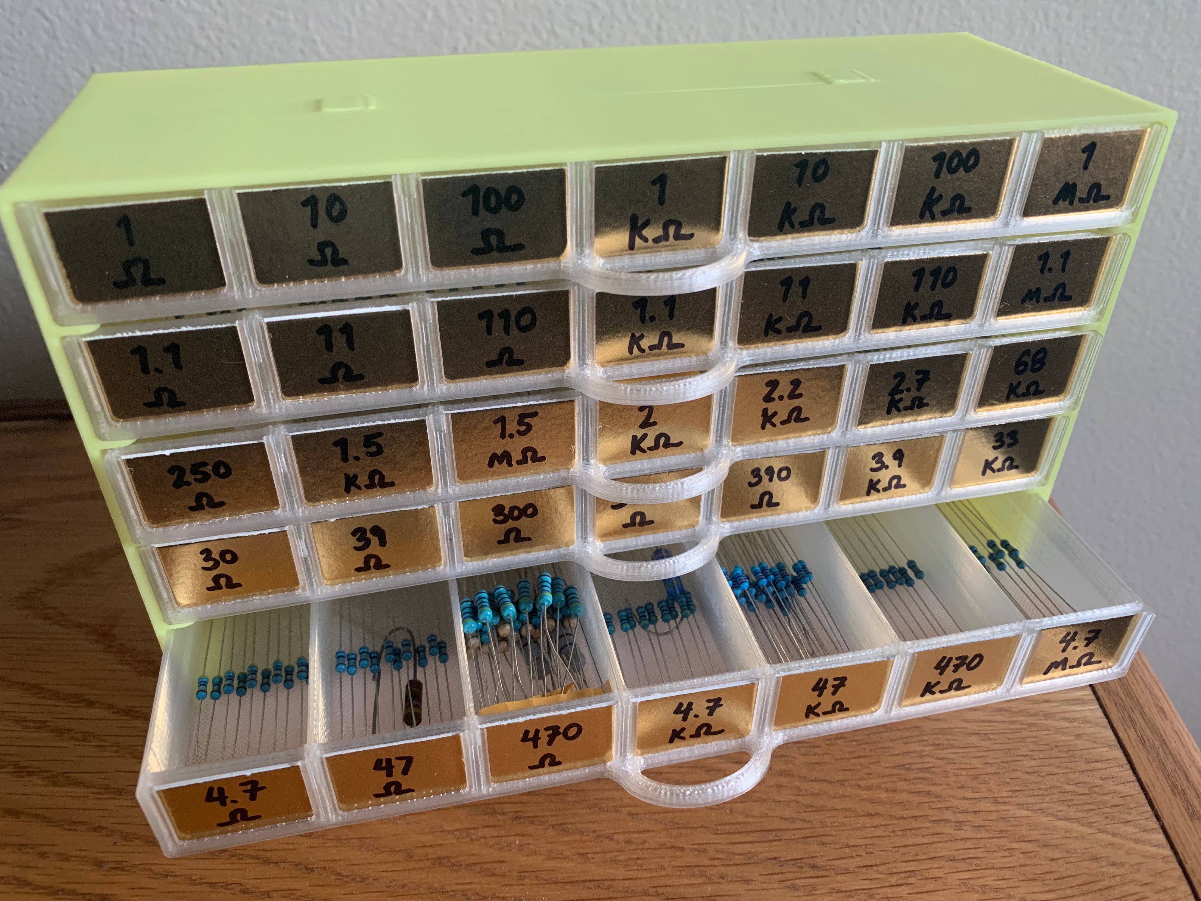 Resistor Storage Drawers