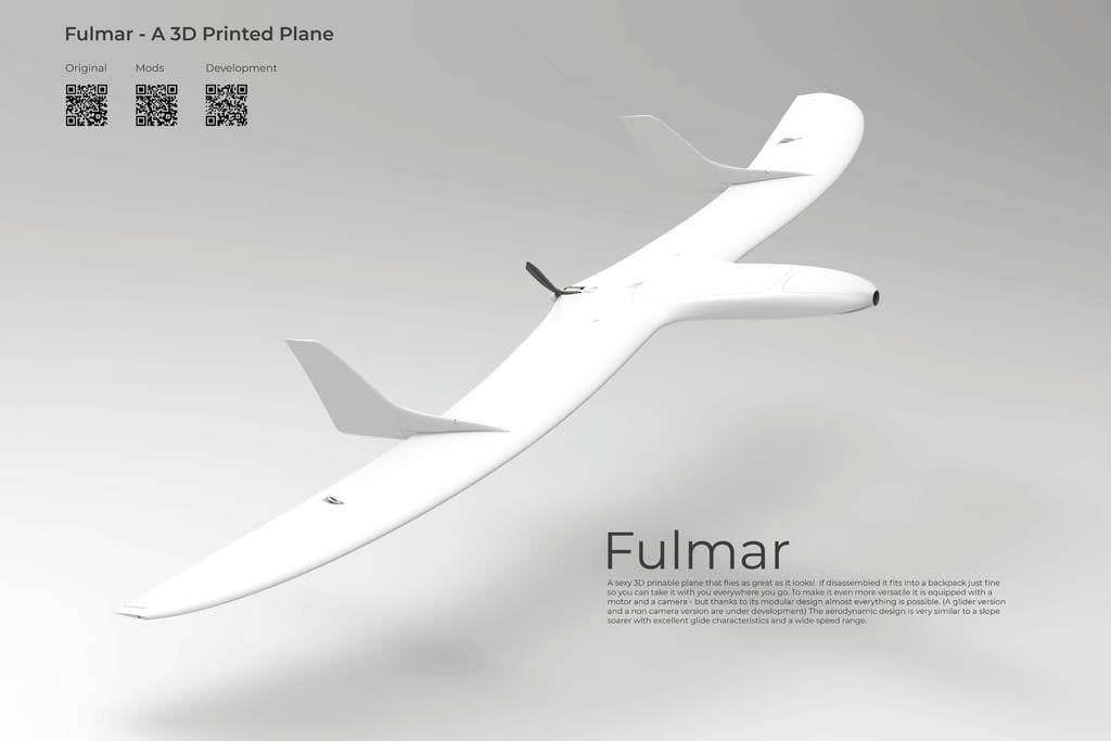 Fulmar P05 Original - A 3D Printed rc plane / FPV Wing