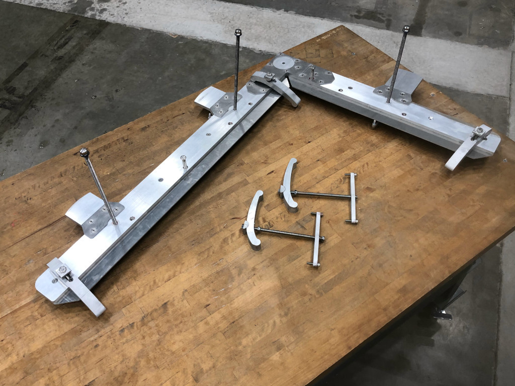 Waterjet Reference Square + Clamping System